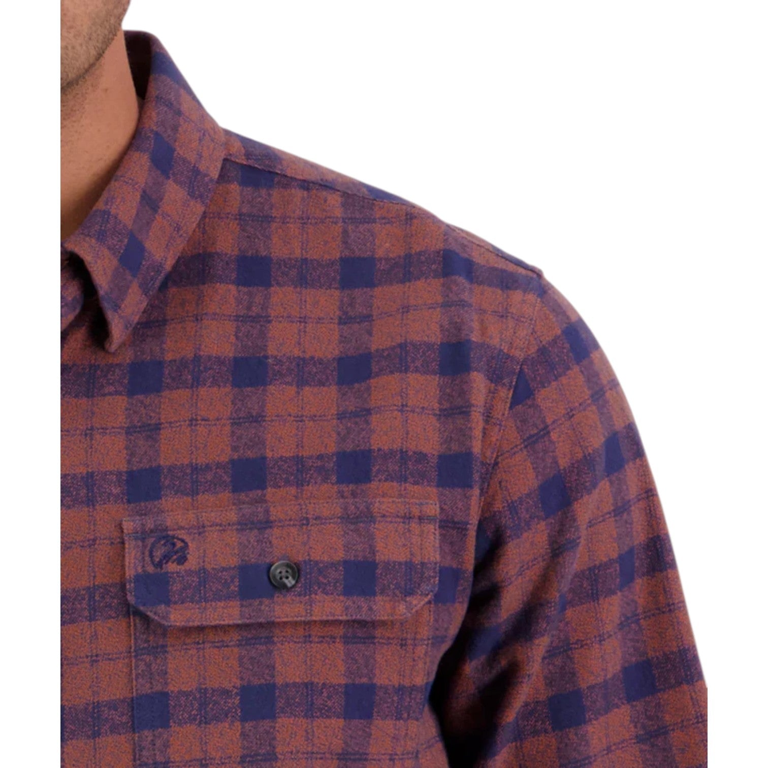 Swanndri Port Road Shirt Navy/Rusty Grid