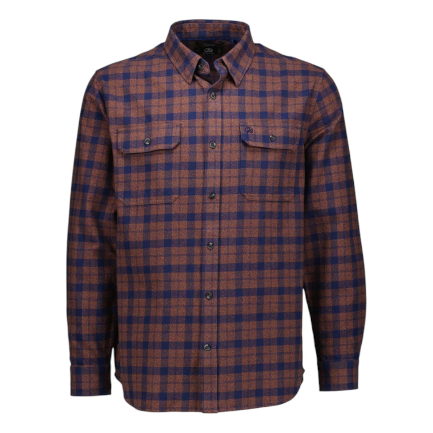 Swanndri Port Road Shirt Navy/Rusty Grid