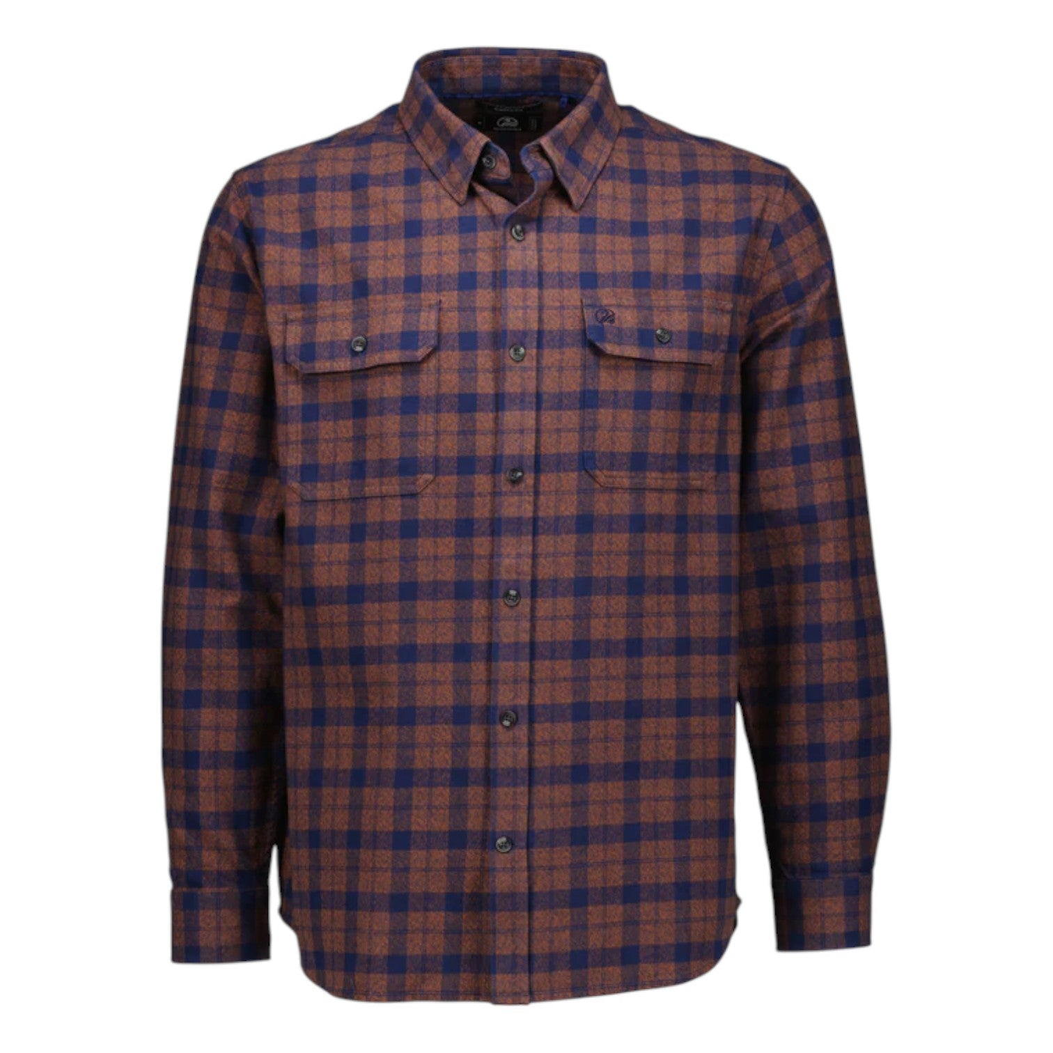 Swanndri Port Road Shirt Navy/Rusty Grid