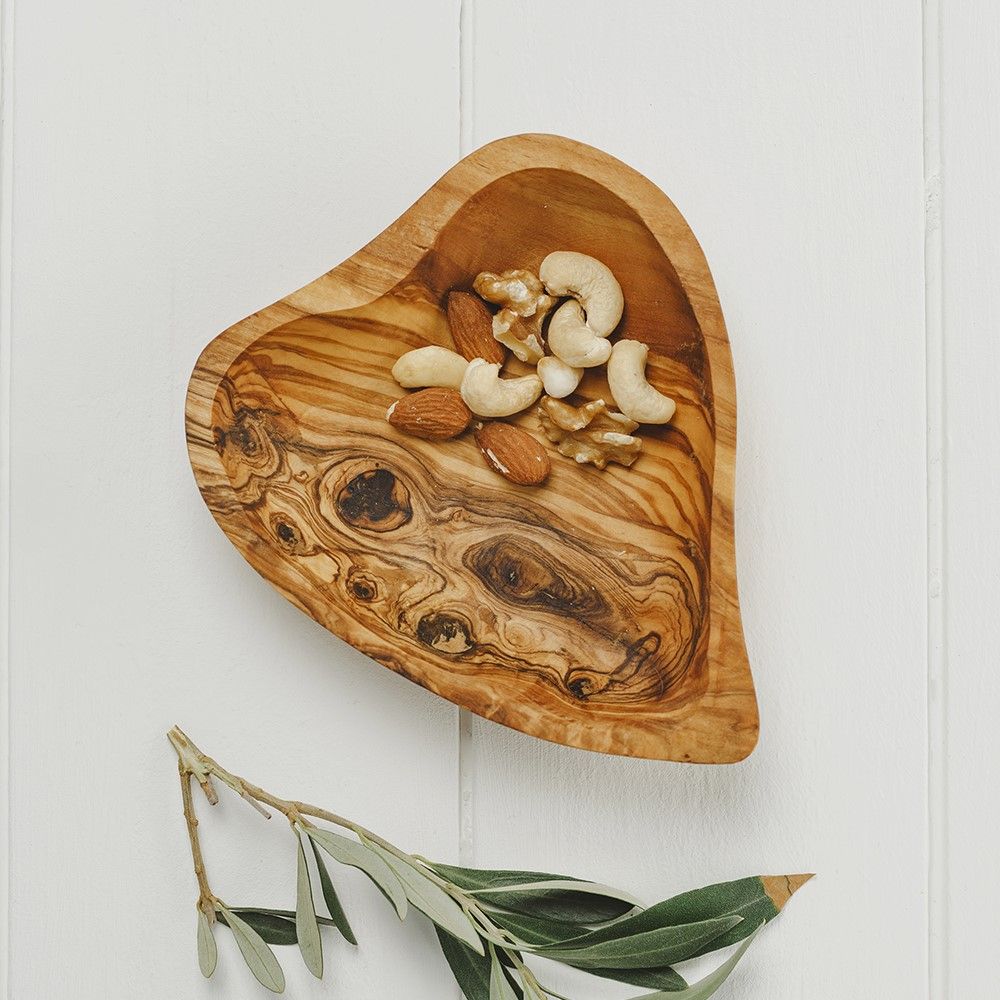 Olive Wood - Heart Shaped Dish