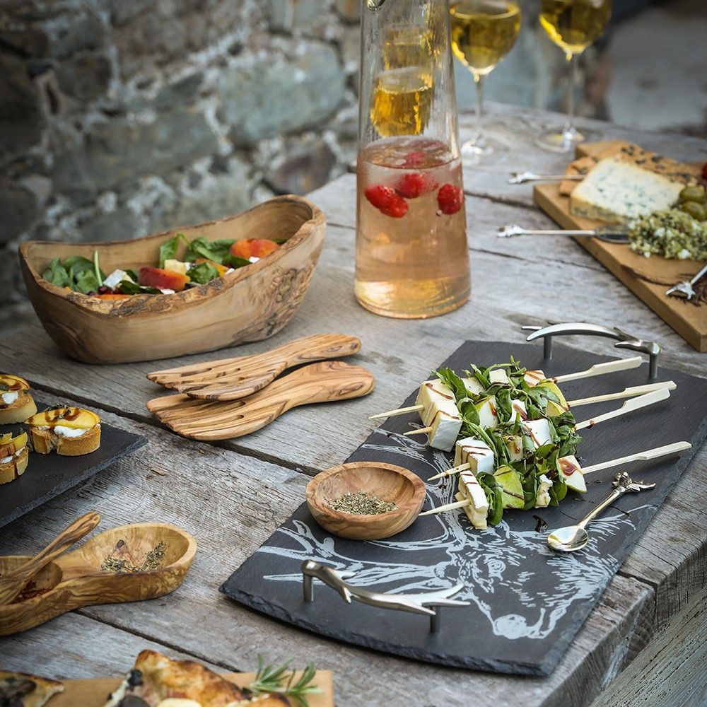 Olive Wood - Rustic Serving Bowl