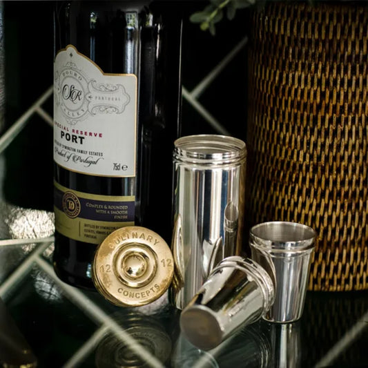 Culinary Concepts 8 Stirrup Shot Cups And Cartridge Holder