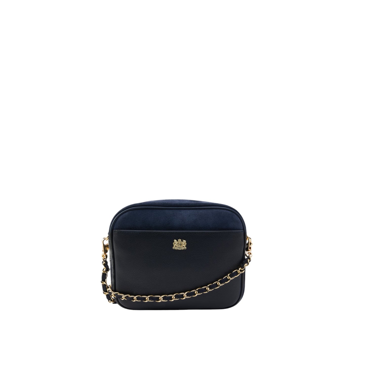 Holland Cooper Soho Camera Bag Ink Navy Suede