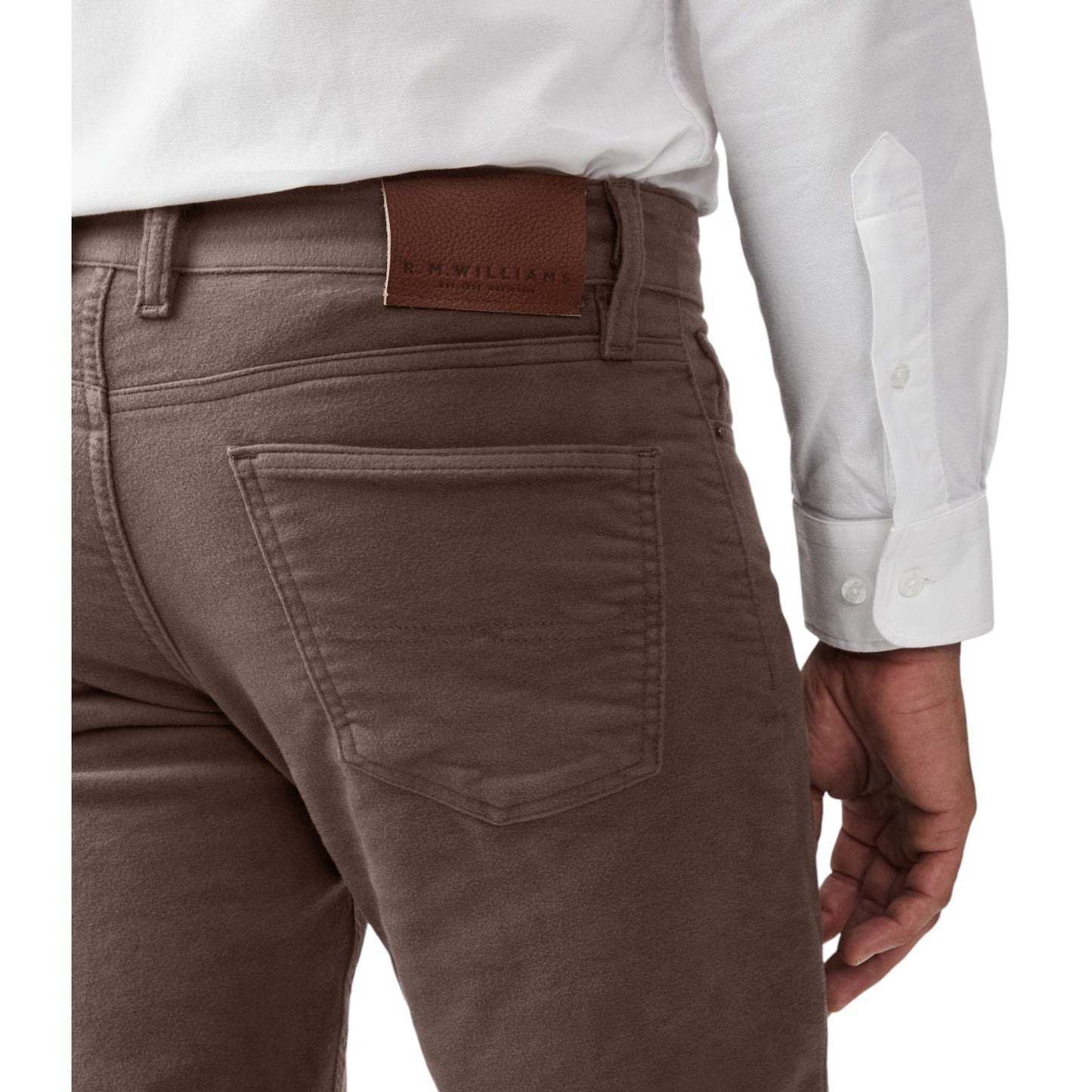 R.M.Williams Ramco Moleskin Jeans - Taupe