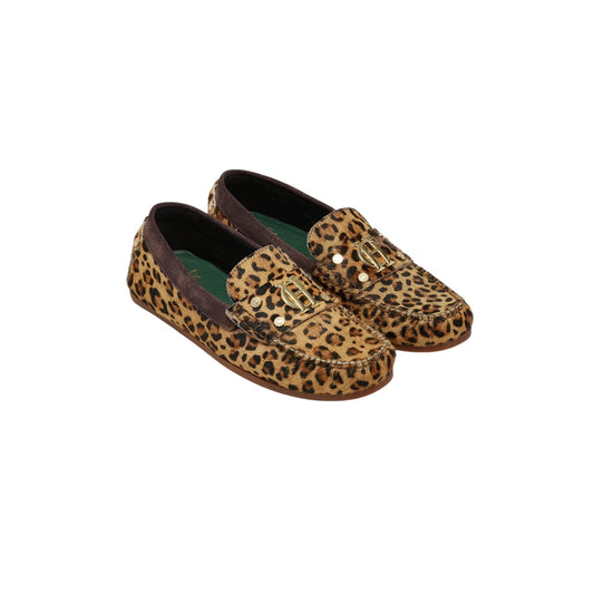 Holland Cooper The Driving Loafer Leopard Pony