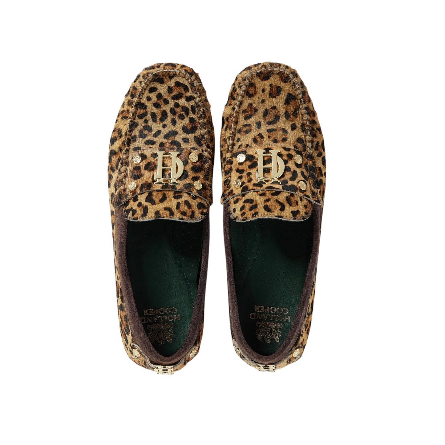 Holland Cooper The Driving Loafer Leopard Pony