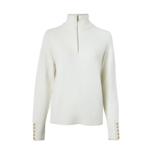 Holland Cooper Tori Quarter Zip Knit Natural