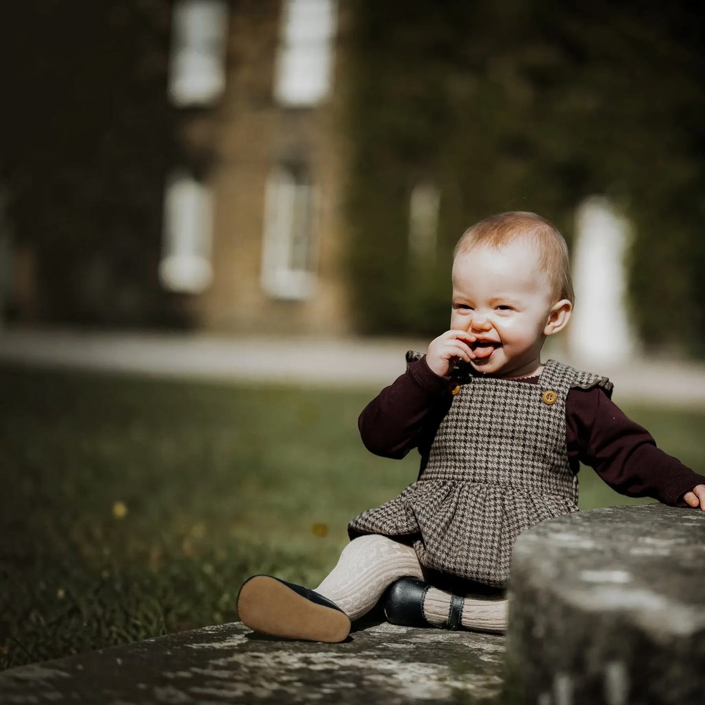 The Little Stamford Co. Heritage Tweed Romper Suit