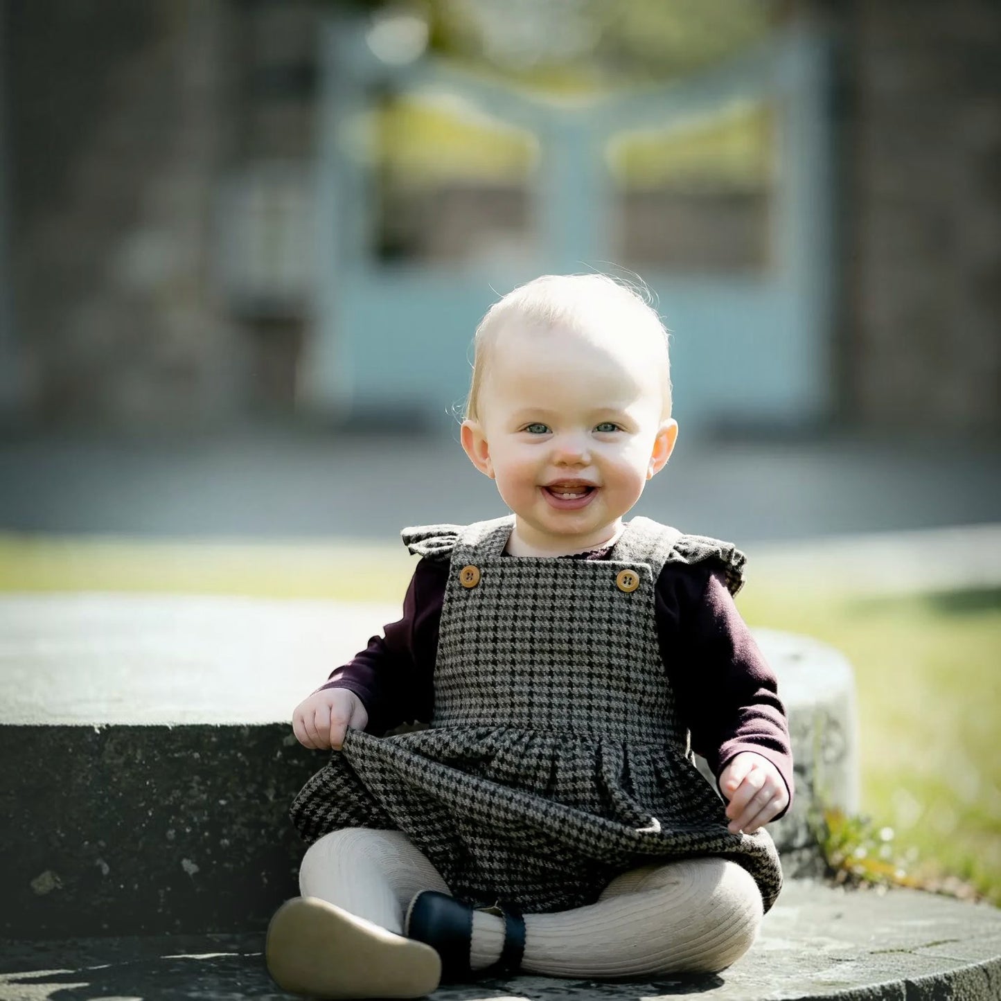 The Little Stamford Co. Heritage Tweed Romper Suit