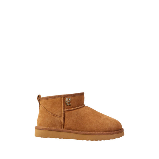 Holland Cooper Ultra Mini Shearling Boot Tan