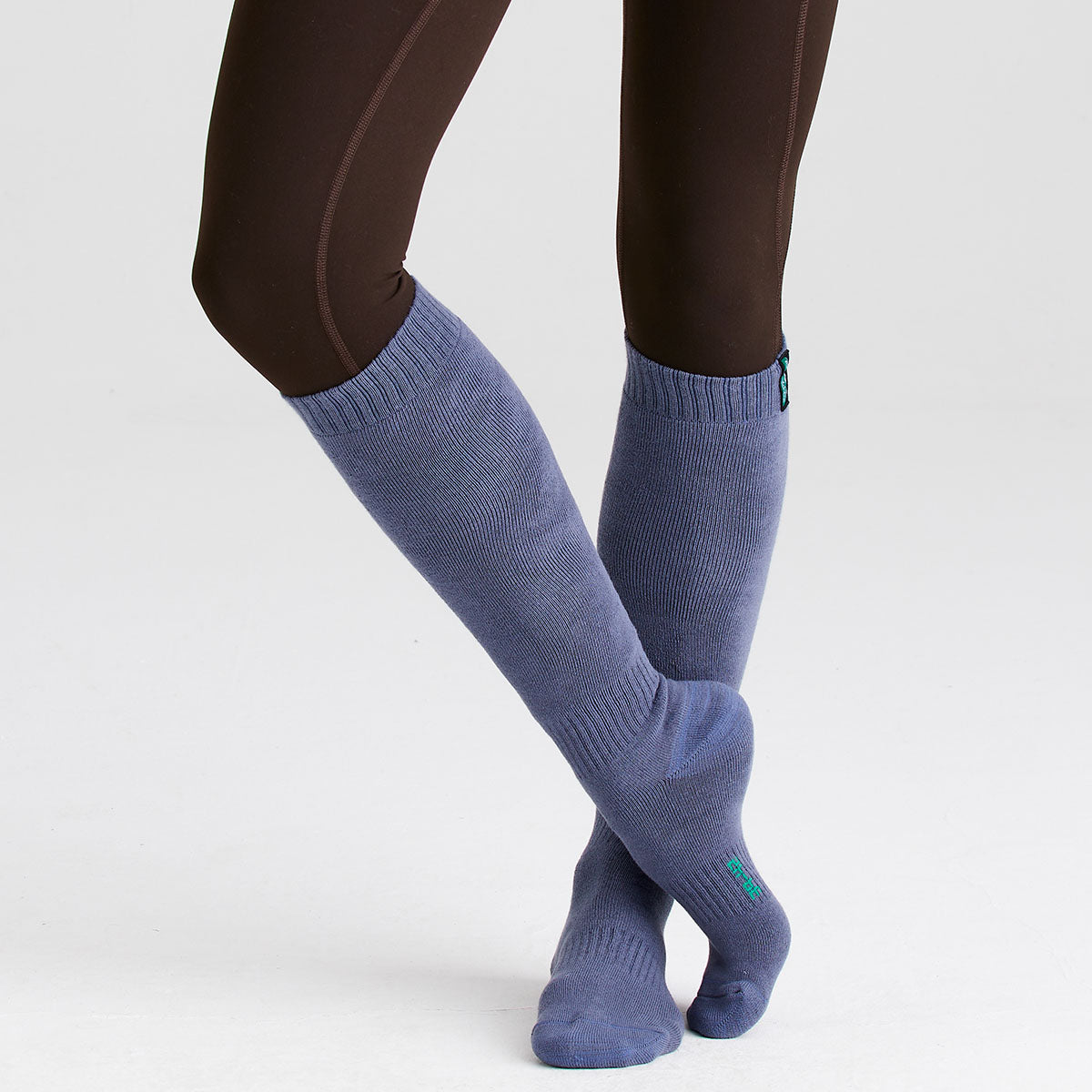 Ridgeline Cotton Work Socks Full Length Navy Multi