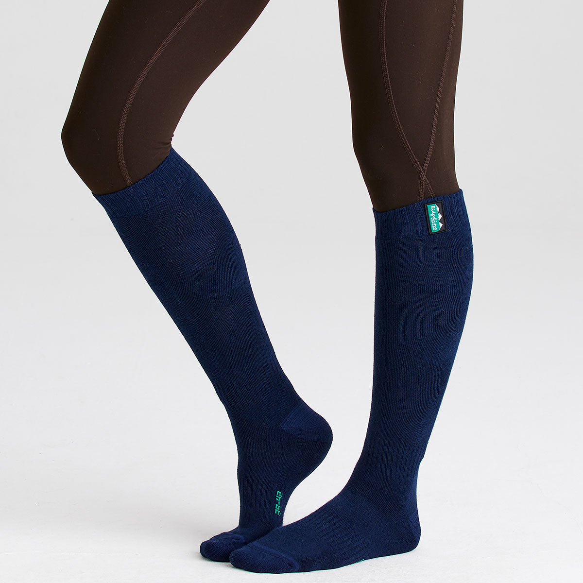 Ridgeline Cotton Work Socks Full Length Navy Multi