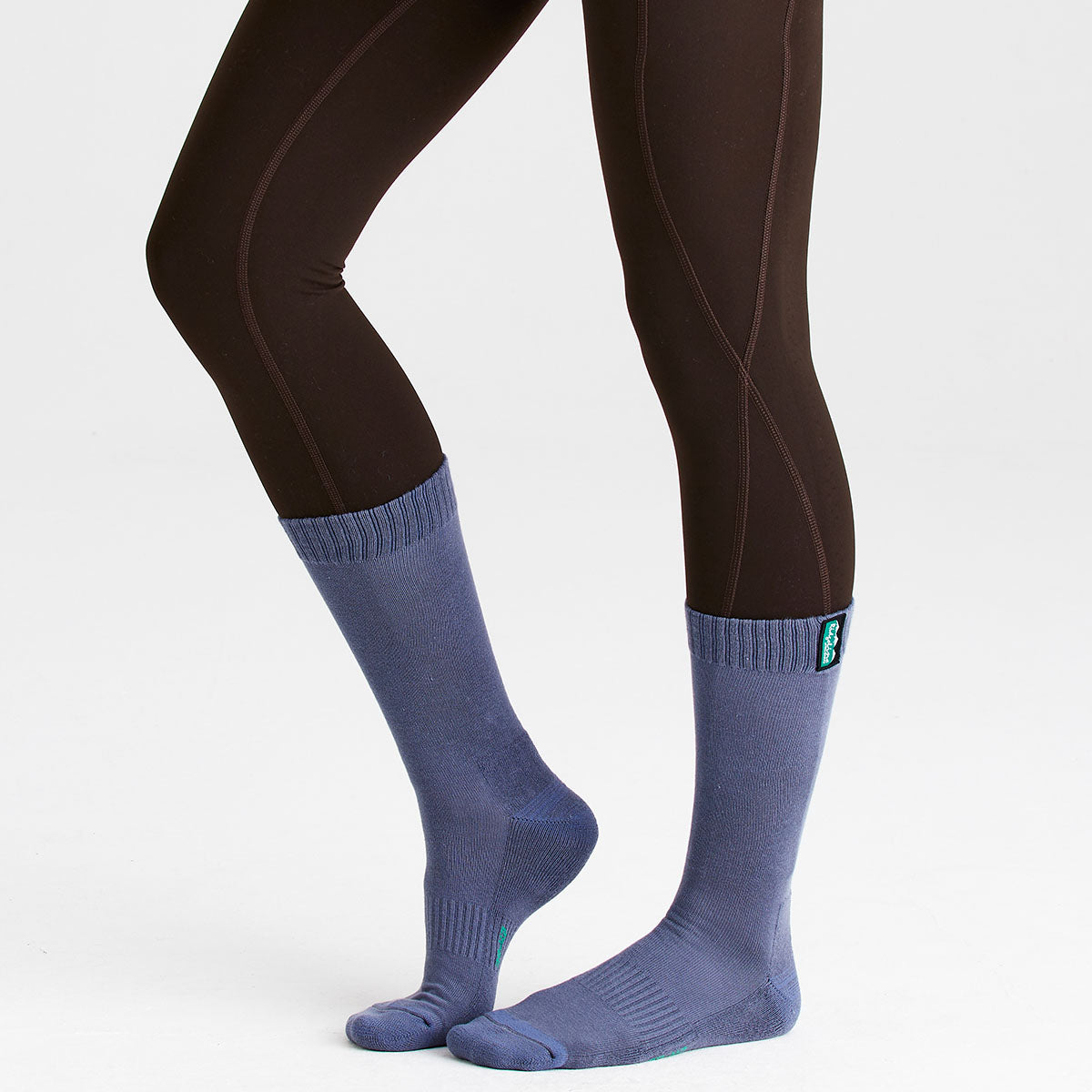 Ridgeline Cotton Work Sock Mid Length Navy Multi