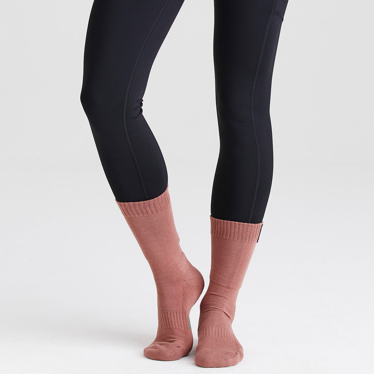 Ridgeline Cotton Work Socks Mid Length Oxblood Multi