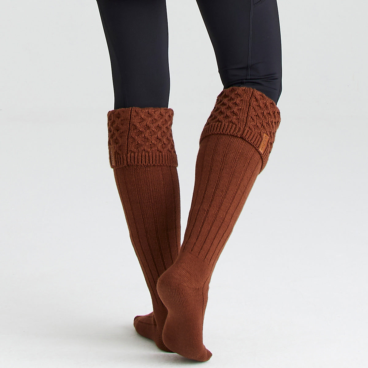 Ridgeline Double Cuff Wellie Socks Nutmeg