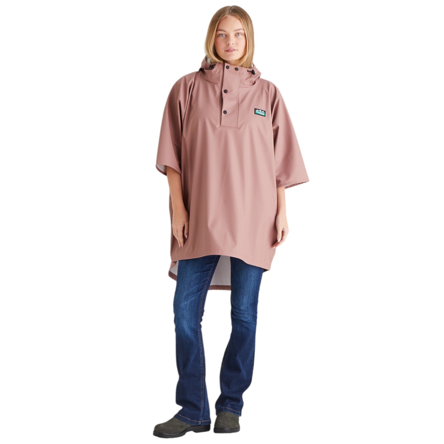 Ridgeline Signature Poncho Dusty Pink