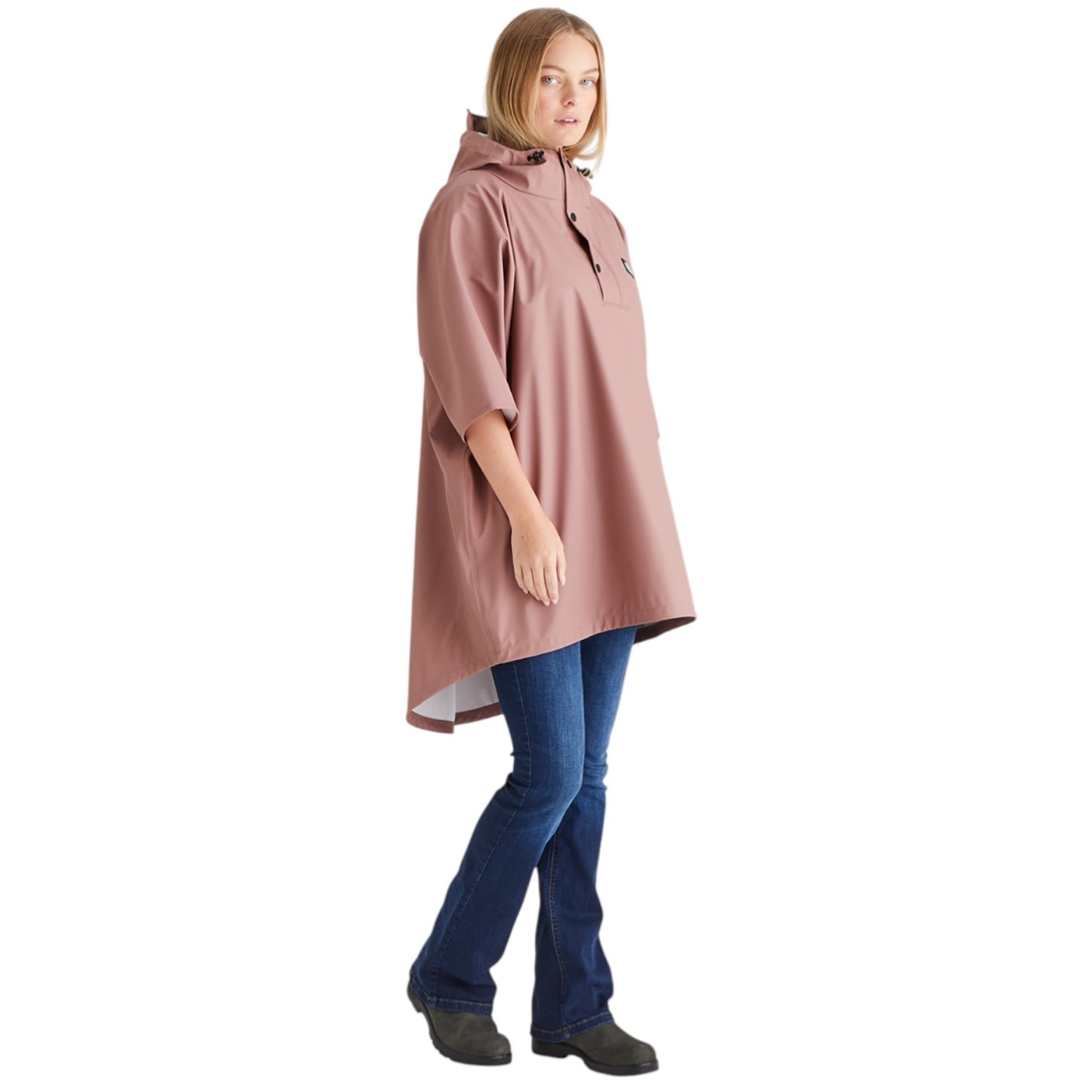 Ridgeline Signature Poncho Dusty Pink