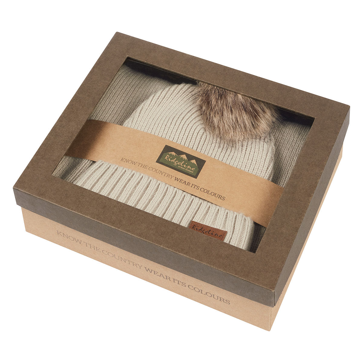Ridgeline Baltic Hat & Scarf Set Sand