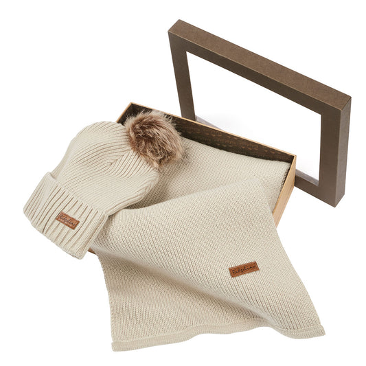 Ridgeline Baltic Hat & Scarf Set Sand