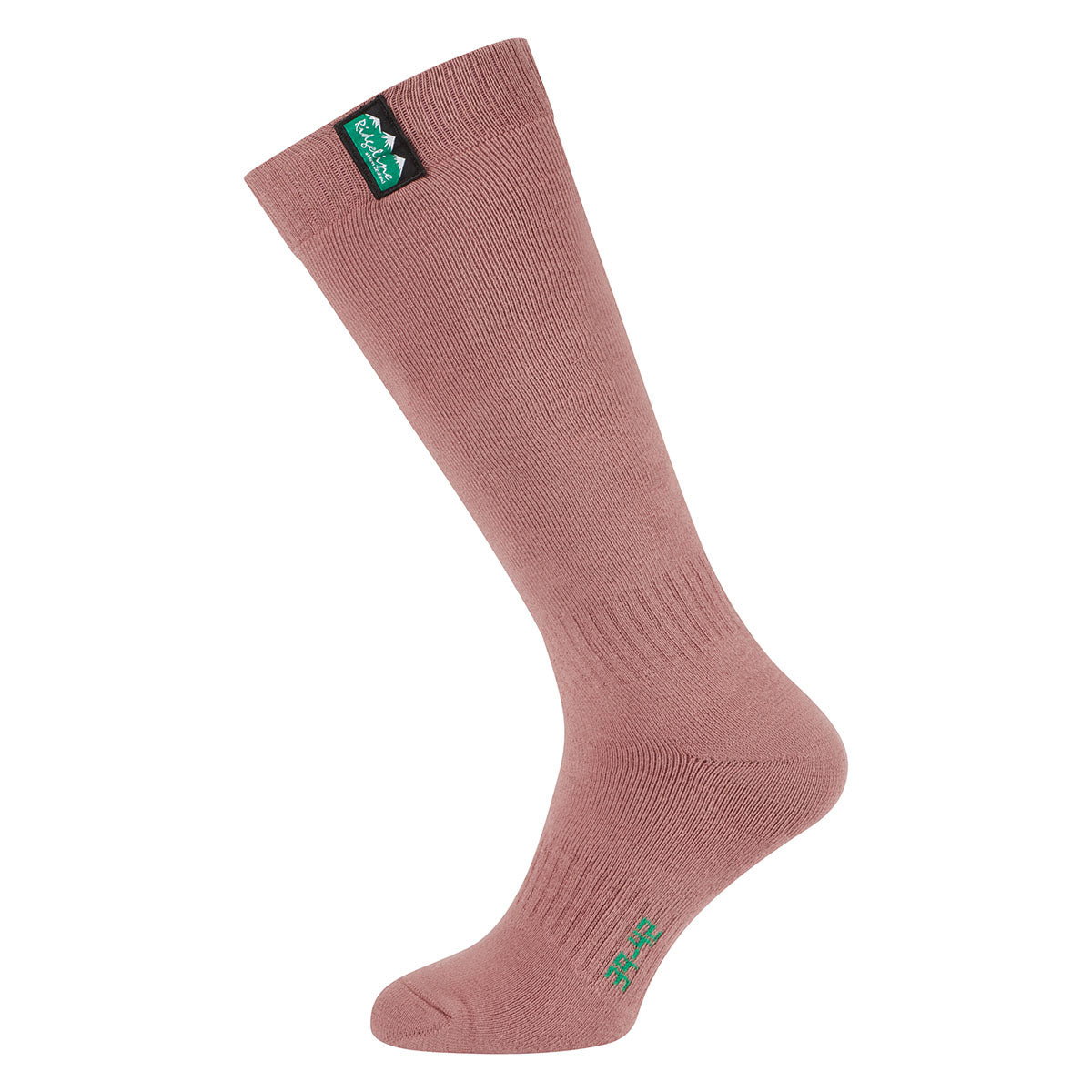 Ridgeline Cotton Work Socks Full Length Oxblood Multi