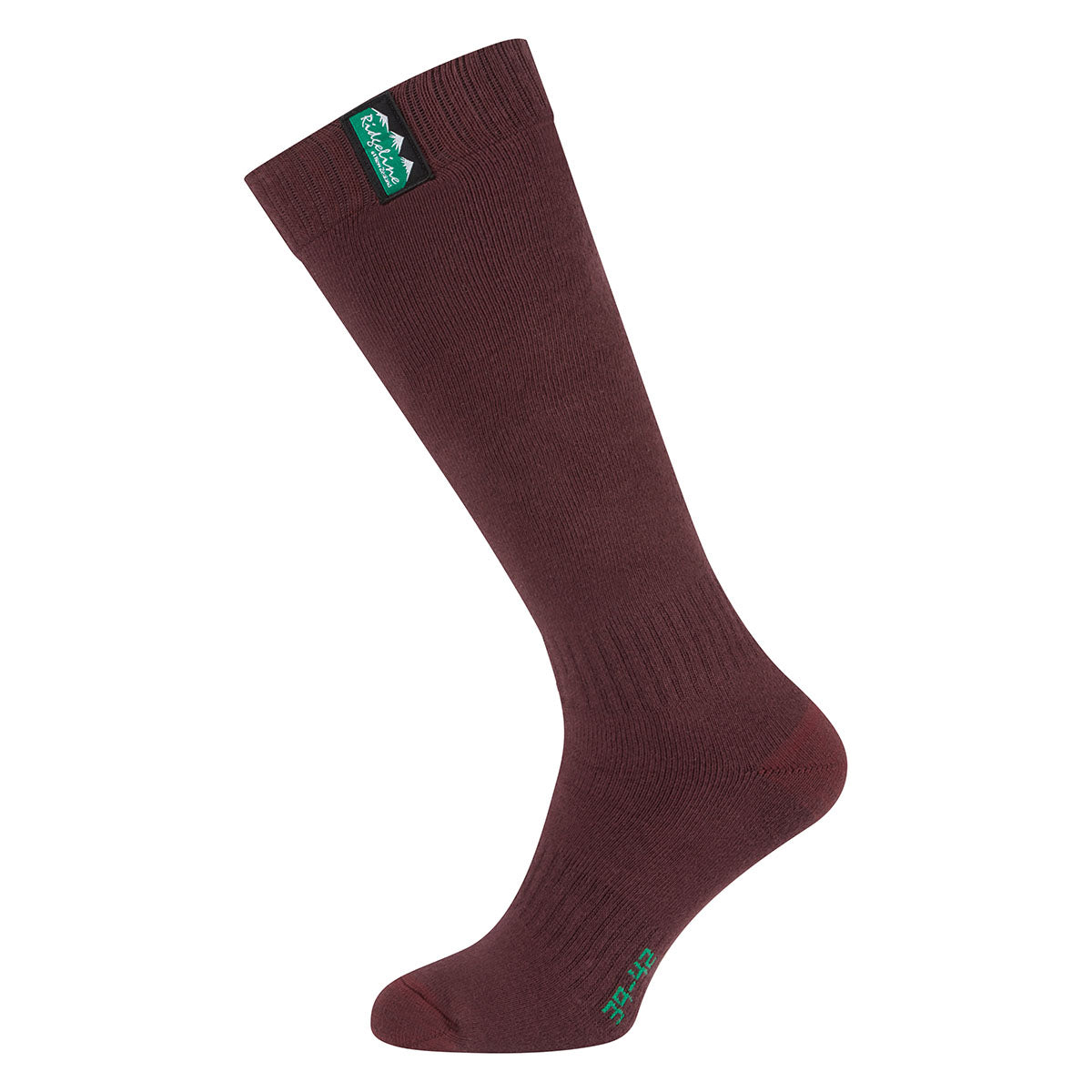 Ridgeline Cotton Work Socks Full Length Oxblood Multi