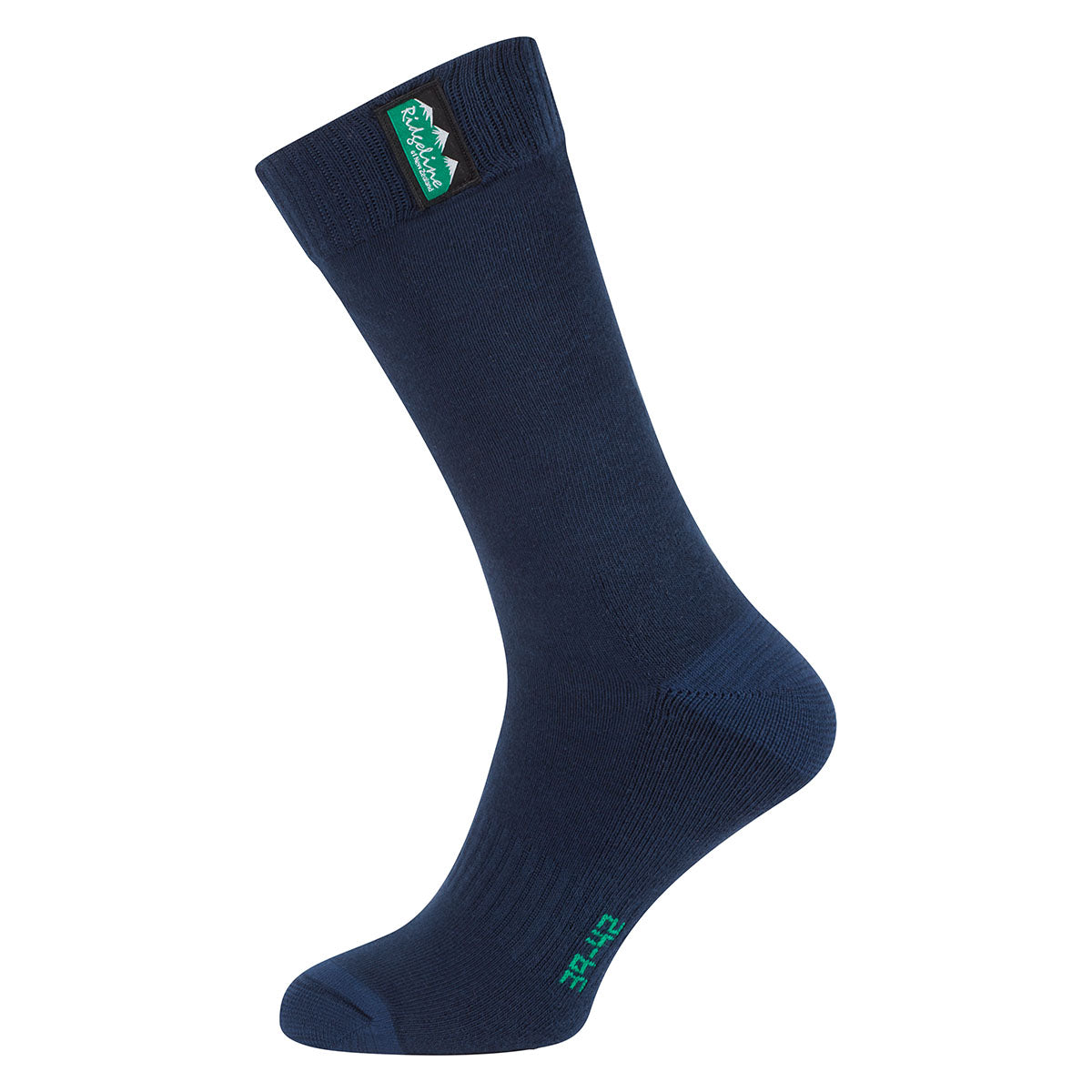 Ridgeline Cotton Work Sock Mid Length Navy Multi