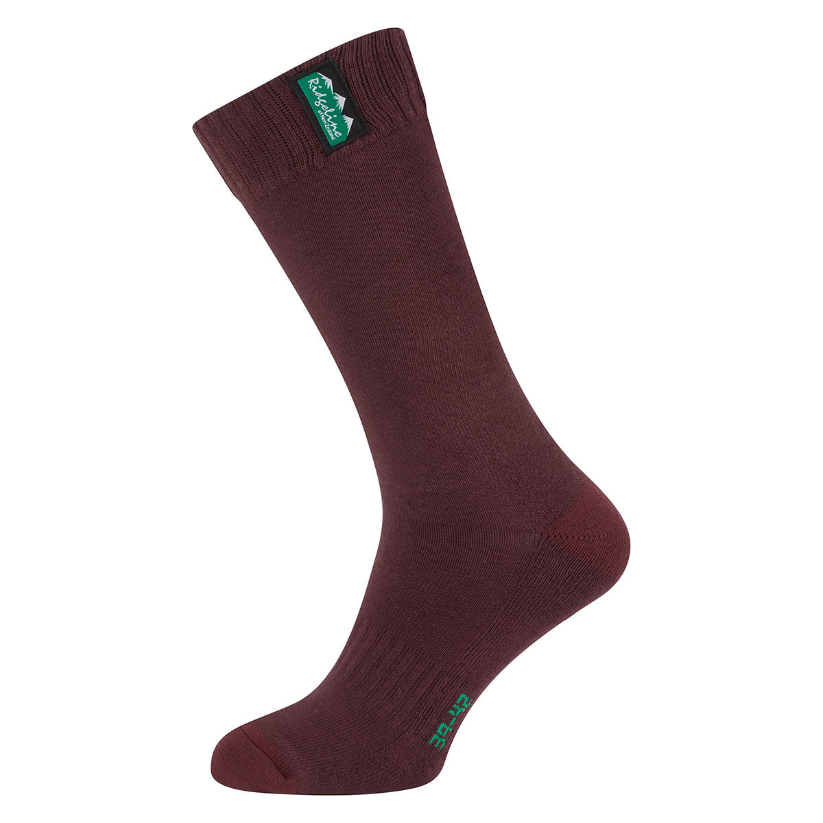 Ridgeline Cotton Work Socks Mid Length Oxblood Multi