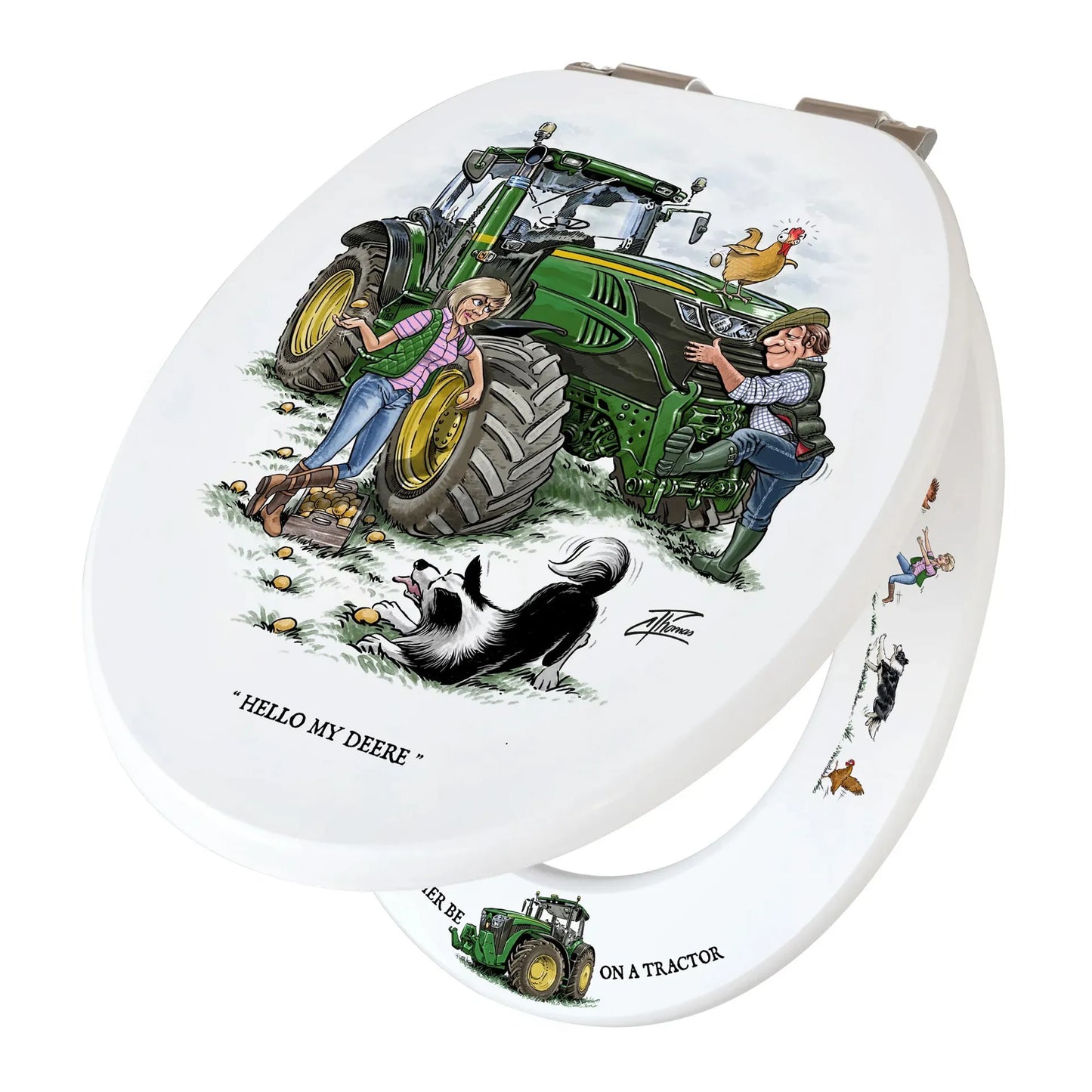 Loo Prints Alan Thomas Tractor Toilet Seat