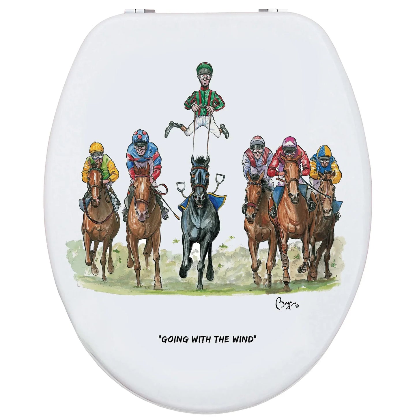 Loo Prints Bryn Parry Turf Club Toilet Seat