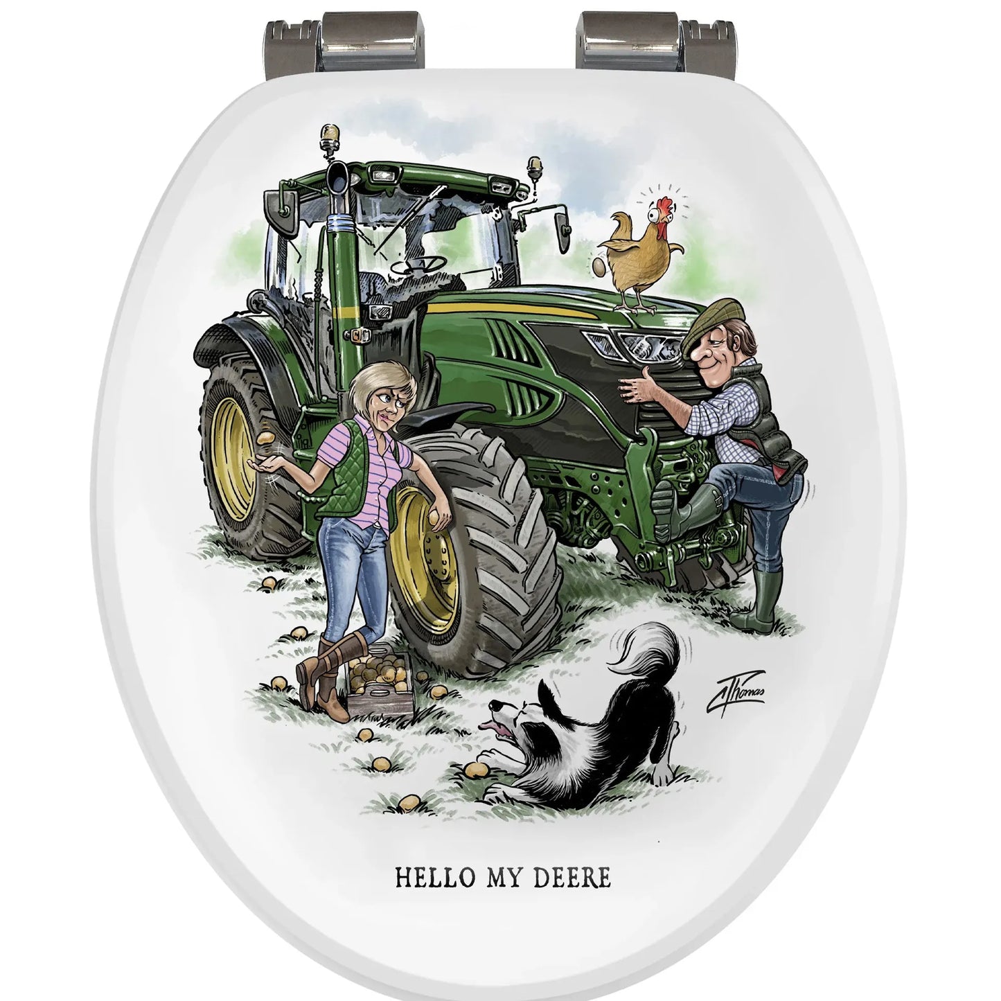 Loo Prints Alan Thomas Tractor Toilet Seat