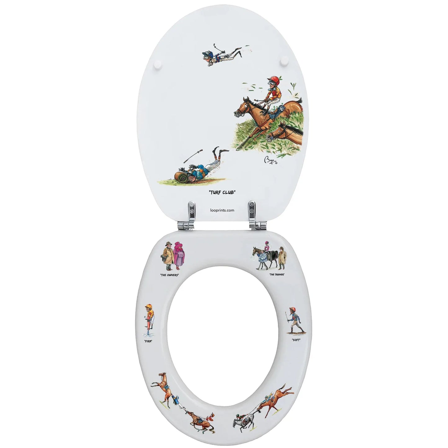 Loo Prints Bryn Parry Turf Club Toilet Seat