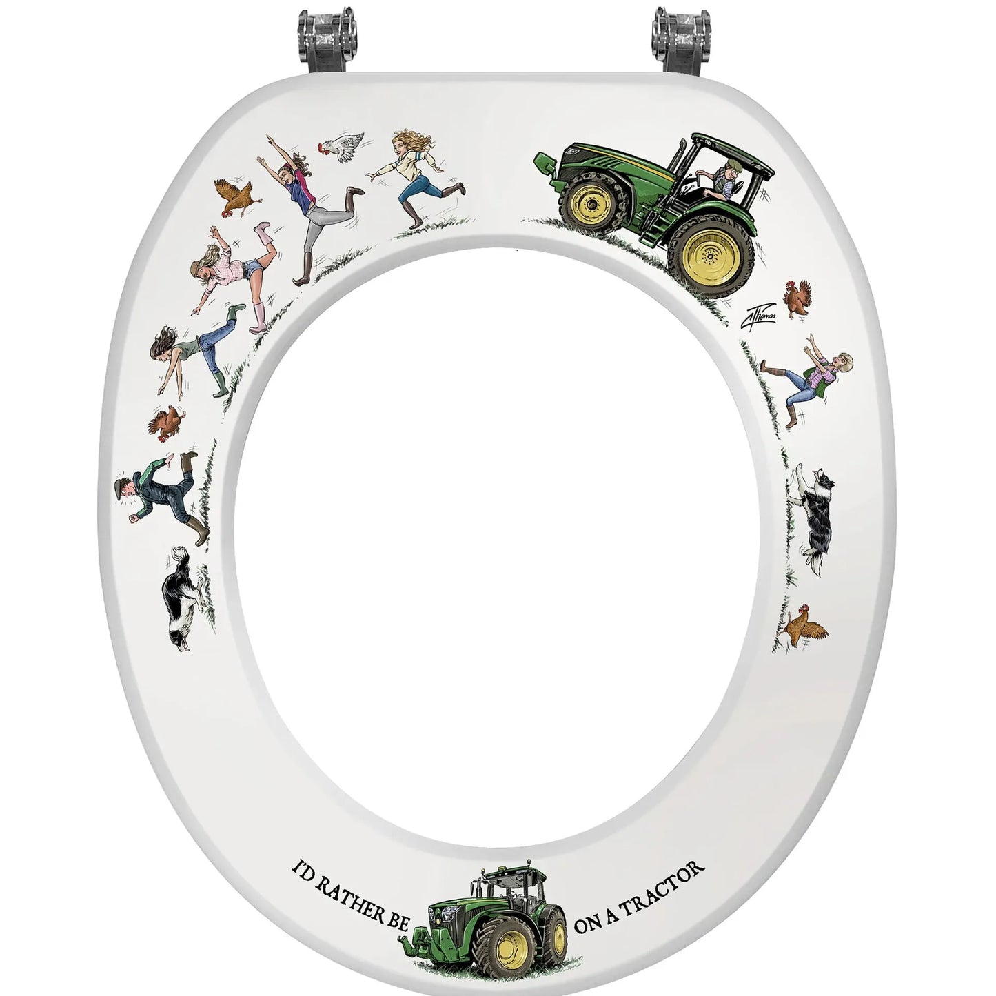 Loo Prints Alan Thomas Tractor Toilet Seat