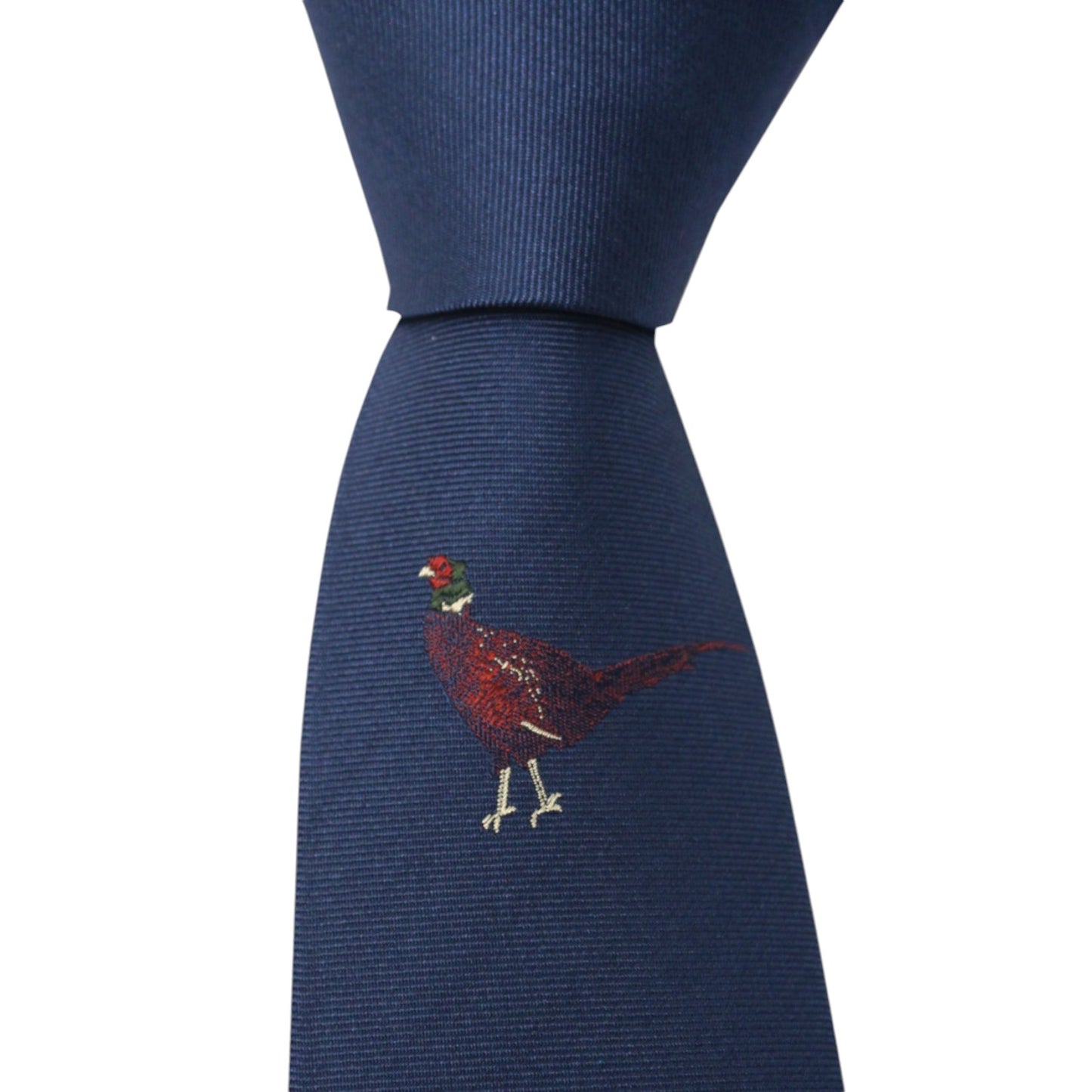 Soprano Country Tie Navy Single Pheasant