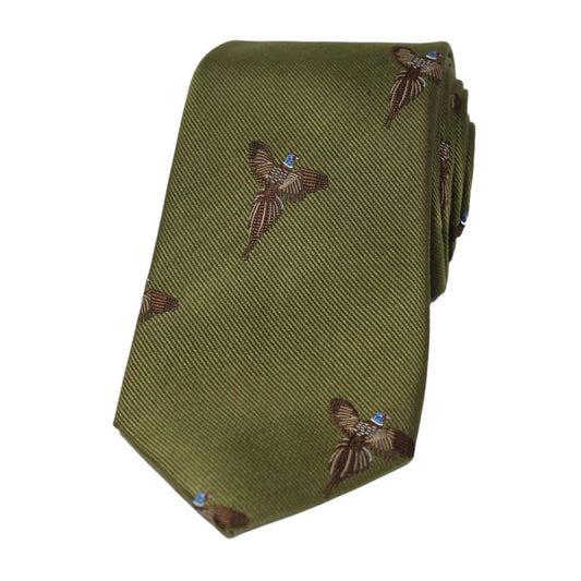 Soprano Country Tie Country Green Flying Pheasant