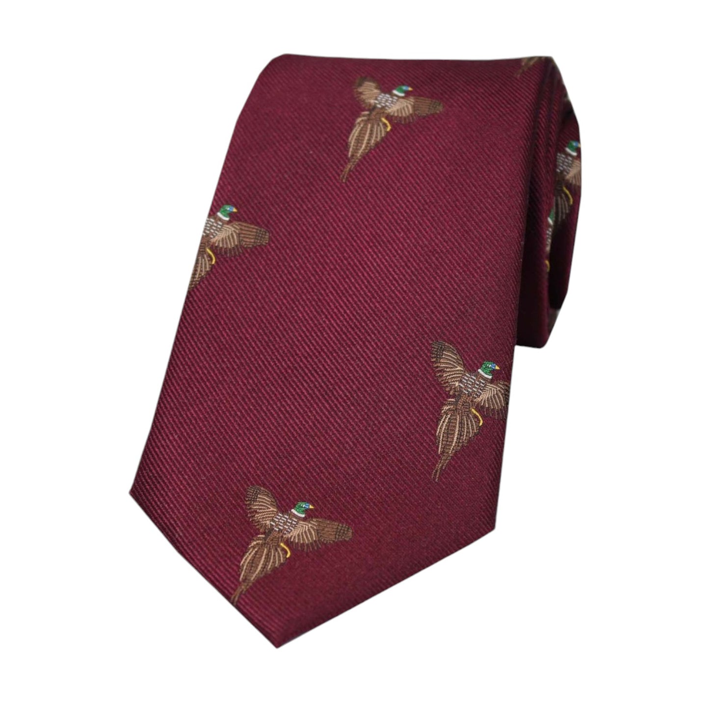 Soprano Country Tie Wine Flying Pheasant