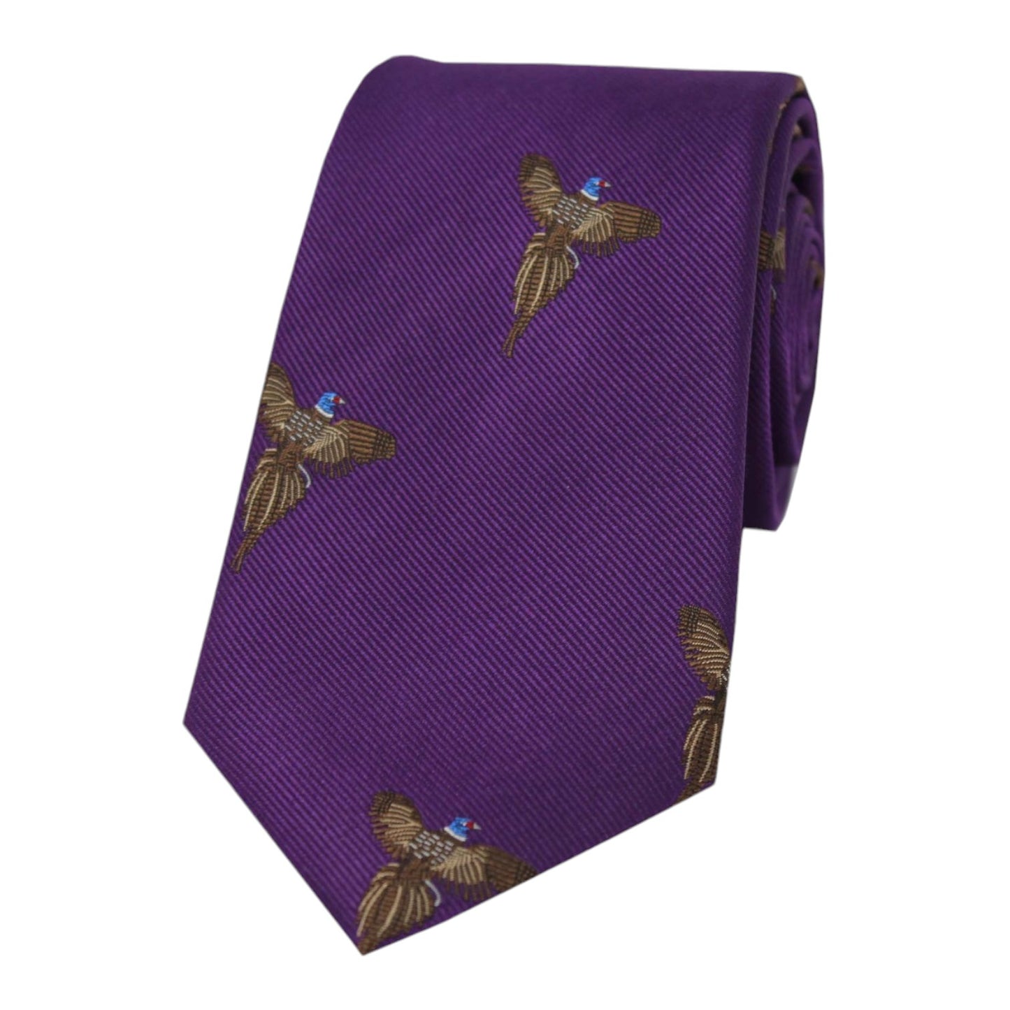 Soprano Country Tie Purple Flying Pheasant