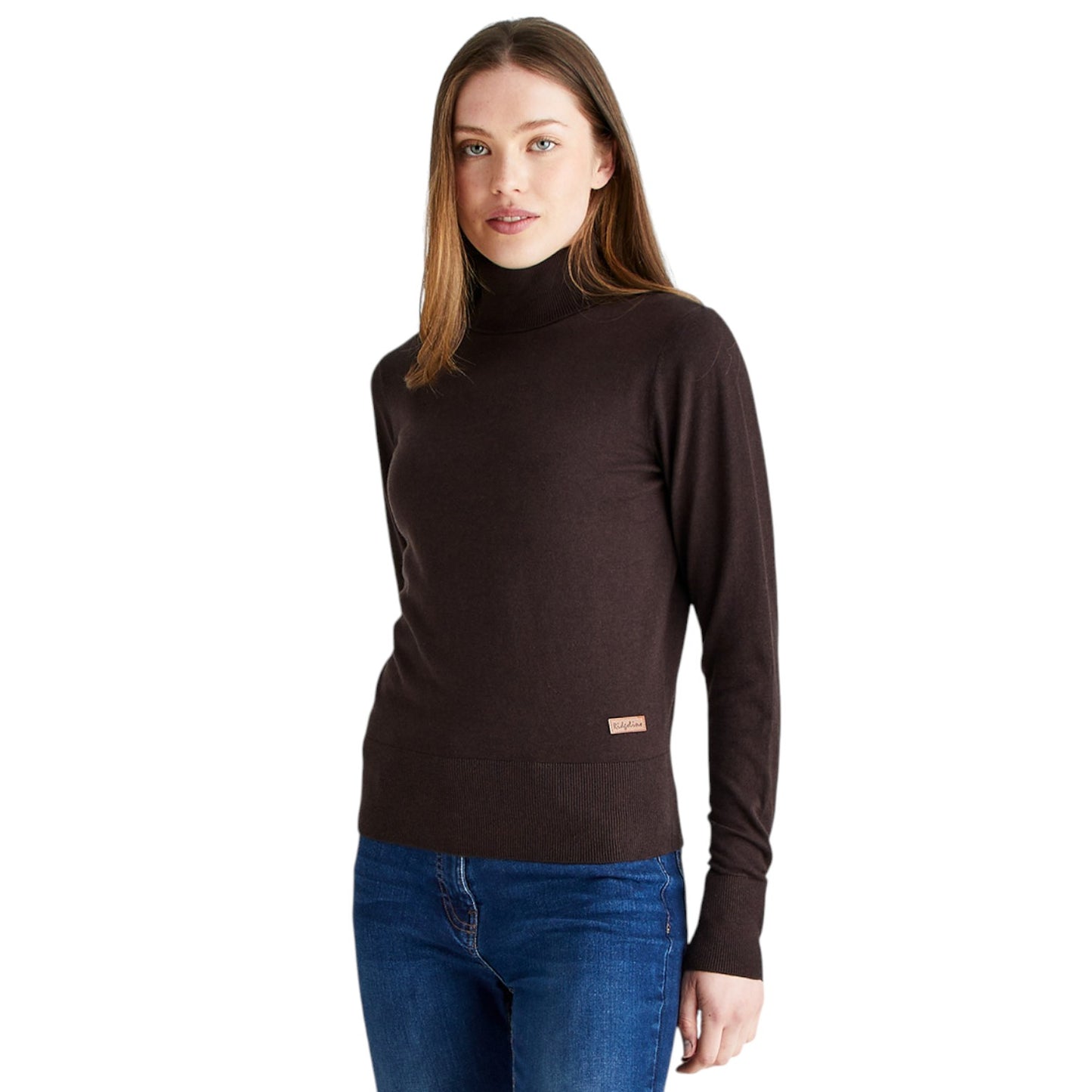 Ridgeline Women's Melford Knit Roll Neck Deep Bark