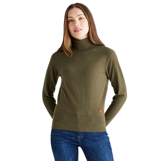 Ridgeline Women's Melford Knit Roll Neck Khaki Green