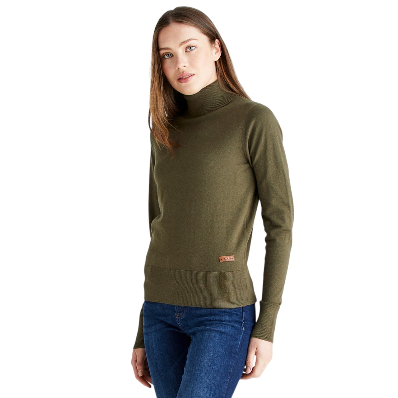 Ridgeline Women's Melford Knit Roll Neck Khaki Green
