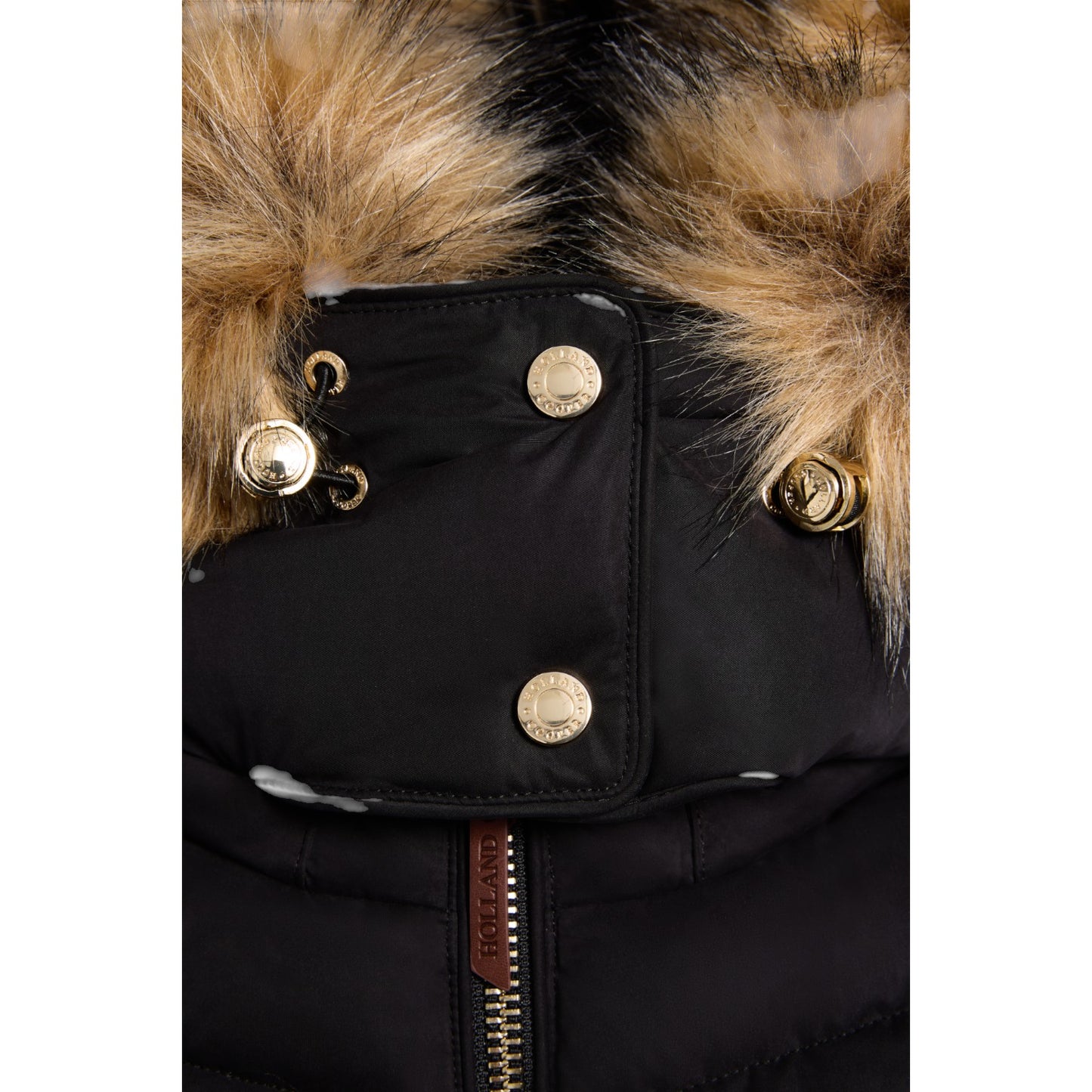 Holland Cooper Whistler Puffer Jacket Deep Black Natural