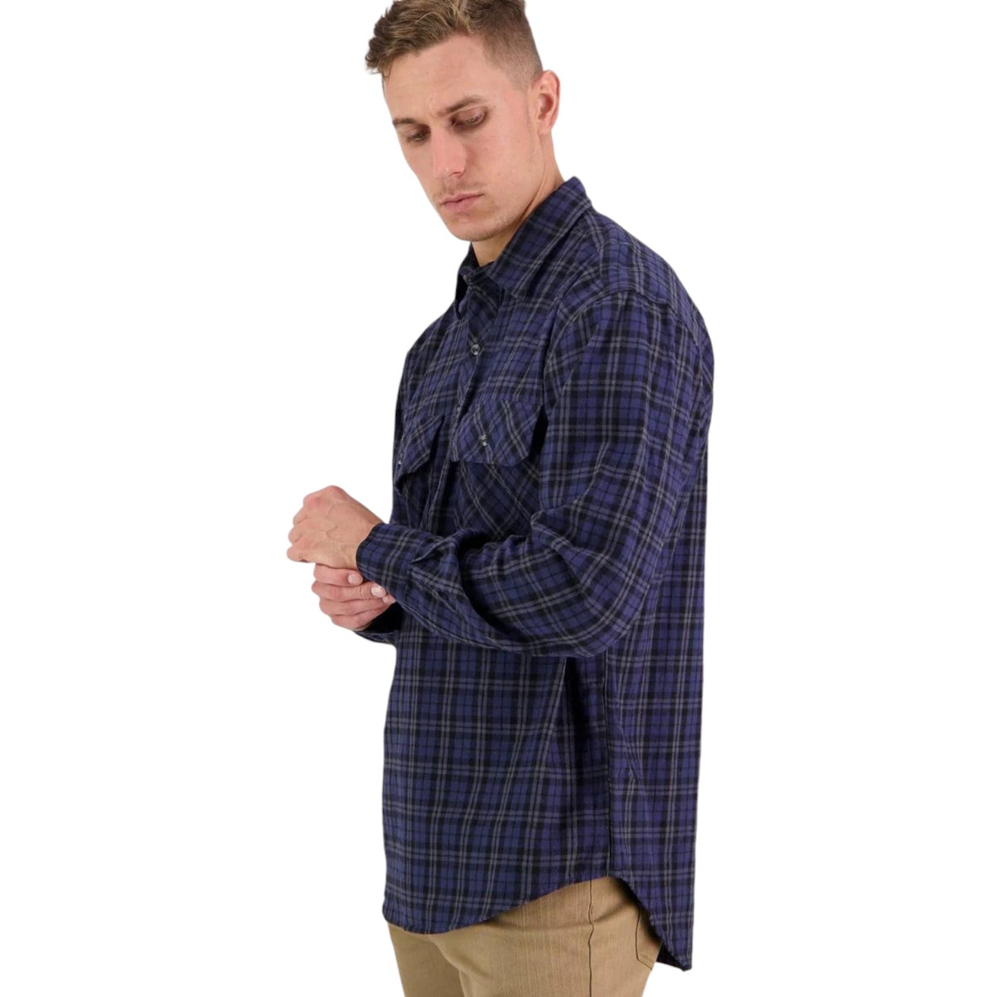 Swanndri Blue Barn Shirt