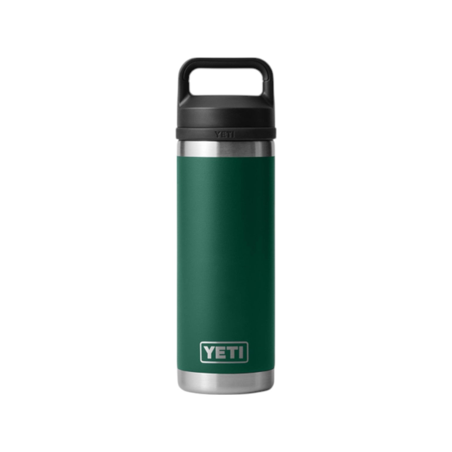 Yeti Rambler 18 oz Bottle Chug Black Forest Green