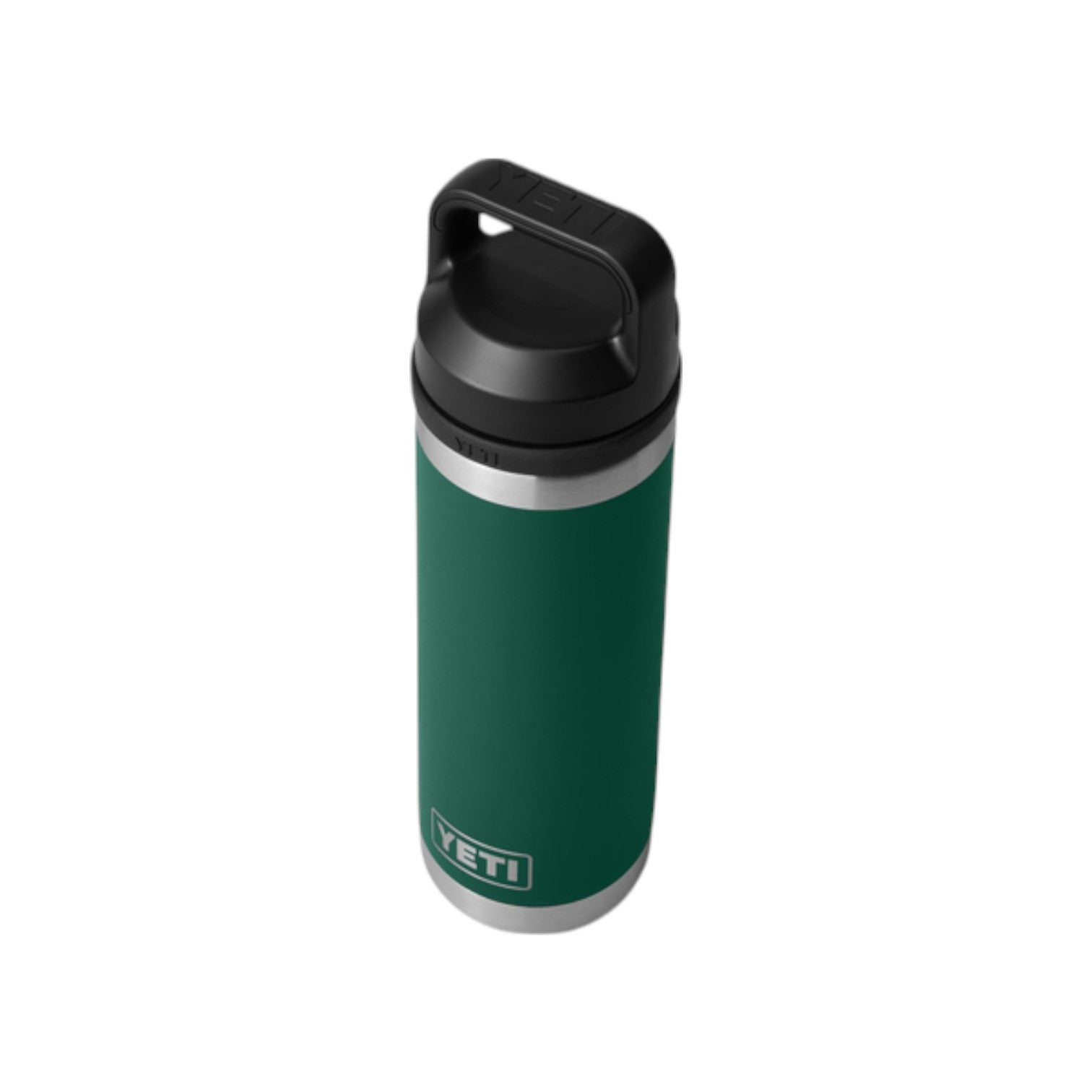 Yeti Rambler 18 oz Bottle Chug Black Forest Green