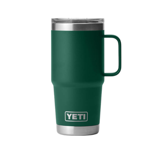 Yeti Rambler 20 oz Travel Mug Black Forest Green