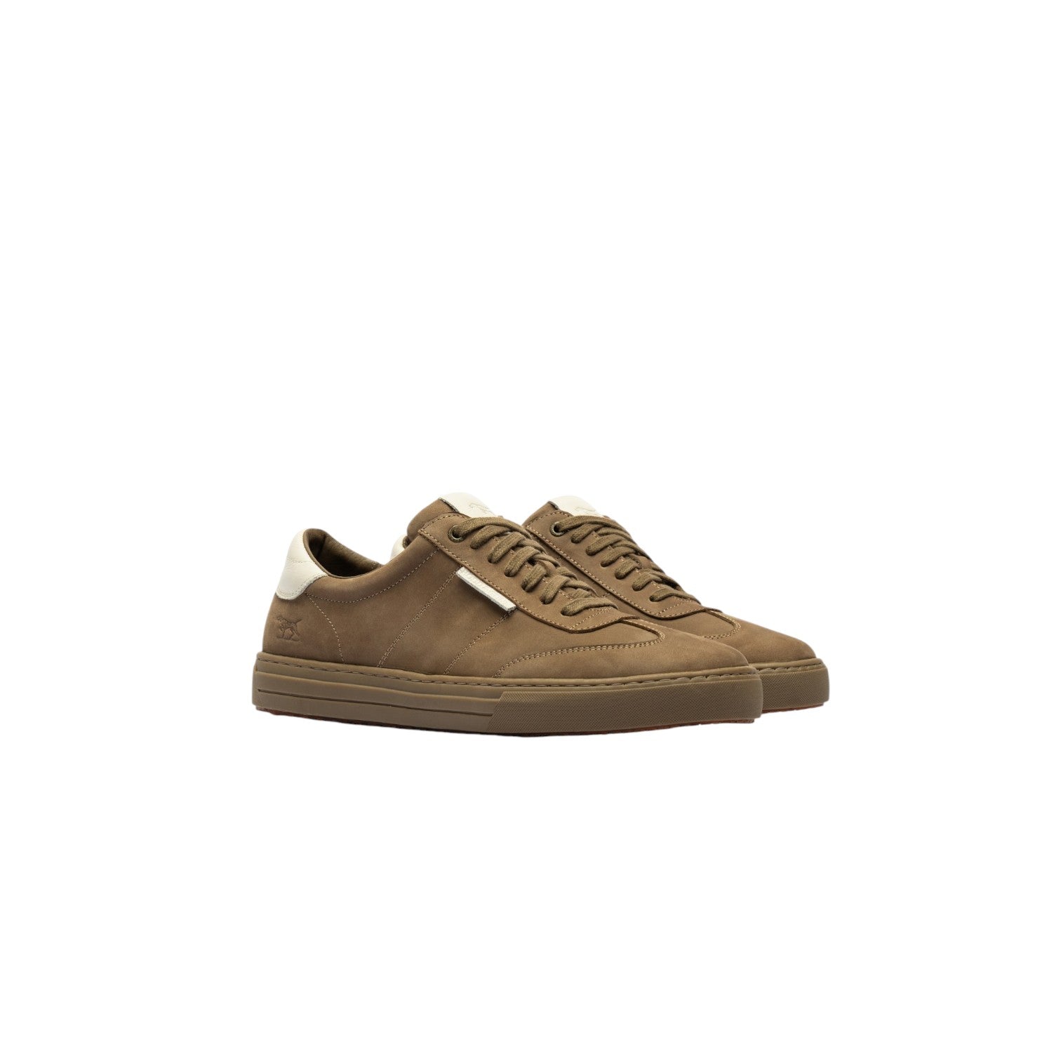 Black sneaker on a light gray background