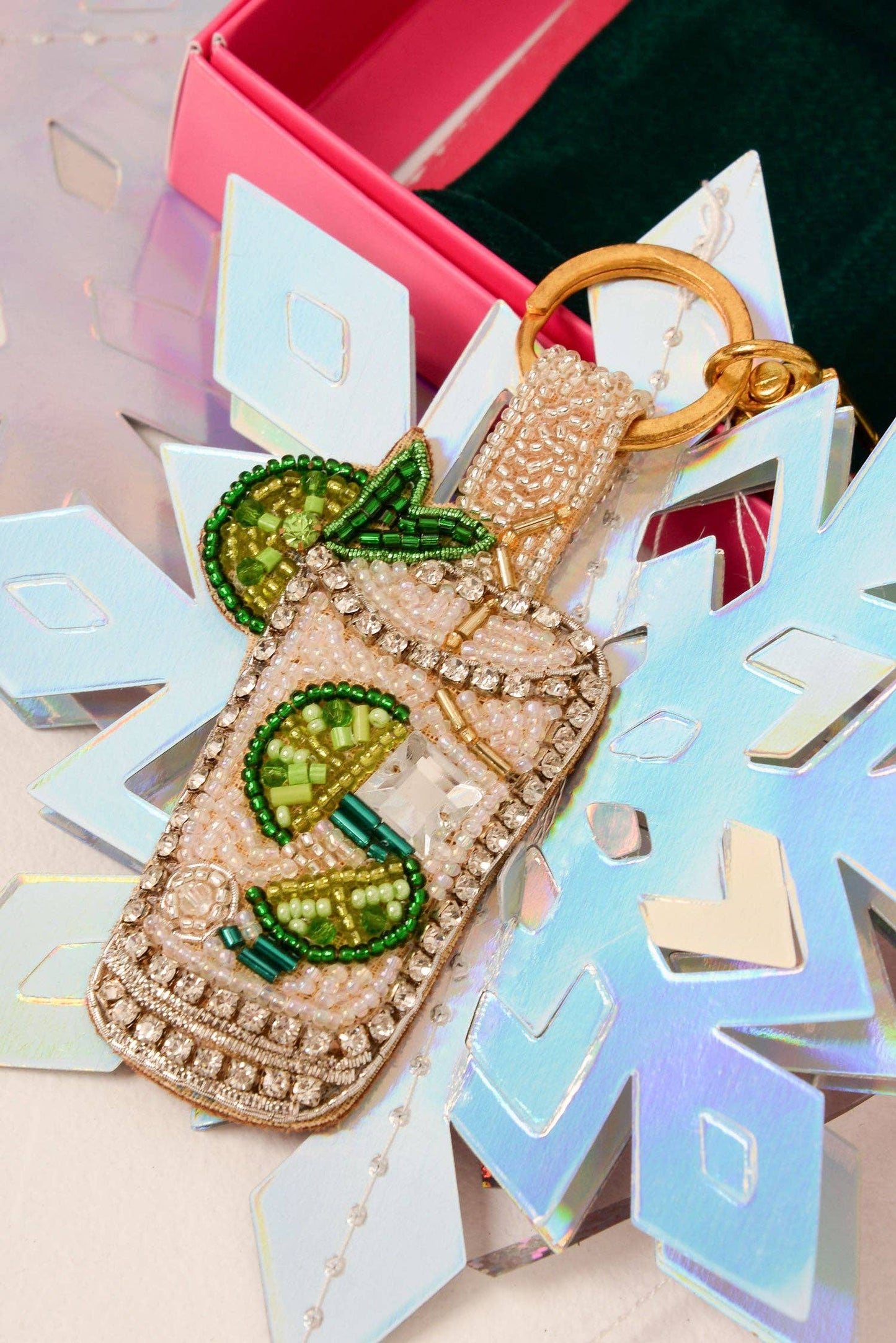 Sparkly Mojito Keyring/Bag Charm