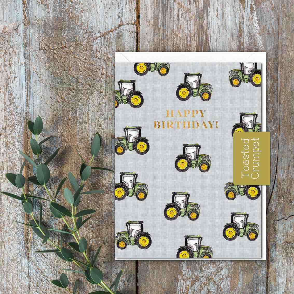 Happy Birthday (Tractors) Card