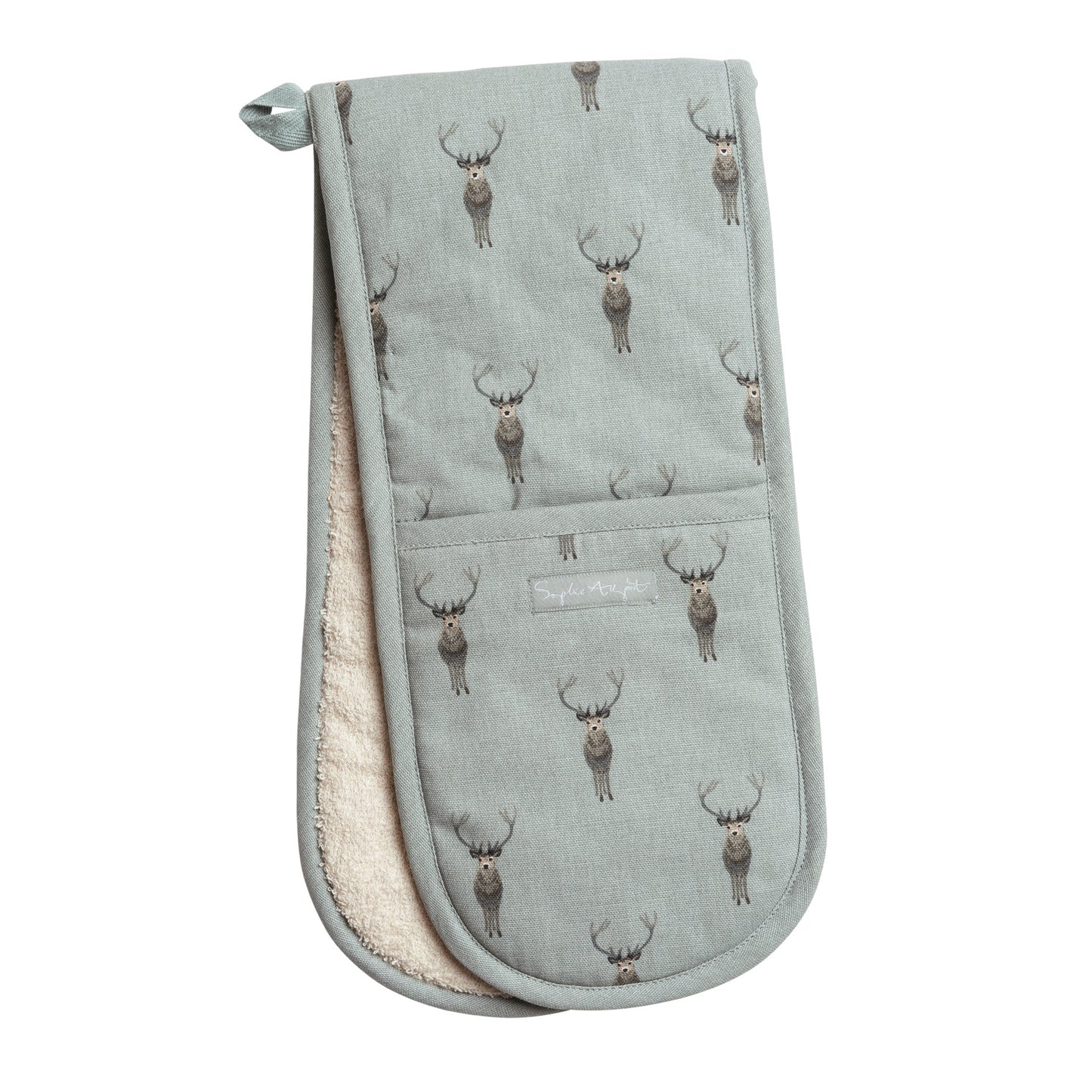 Sophie Allport Double Oven Glove Highland Stag