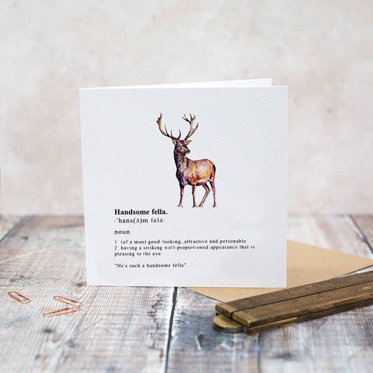 Handsome Fella Card (Cello-Free)