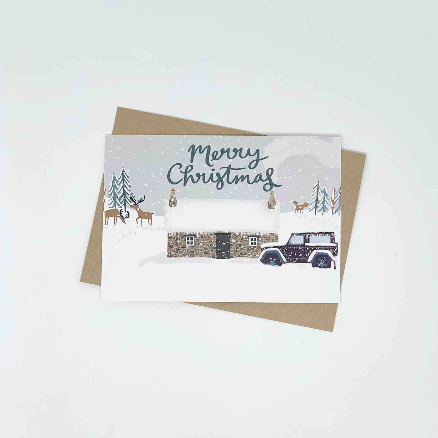 Bothy in the Snow Merry Christmas Card Pack